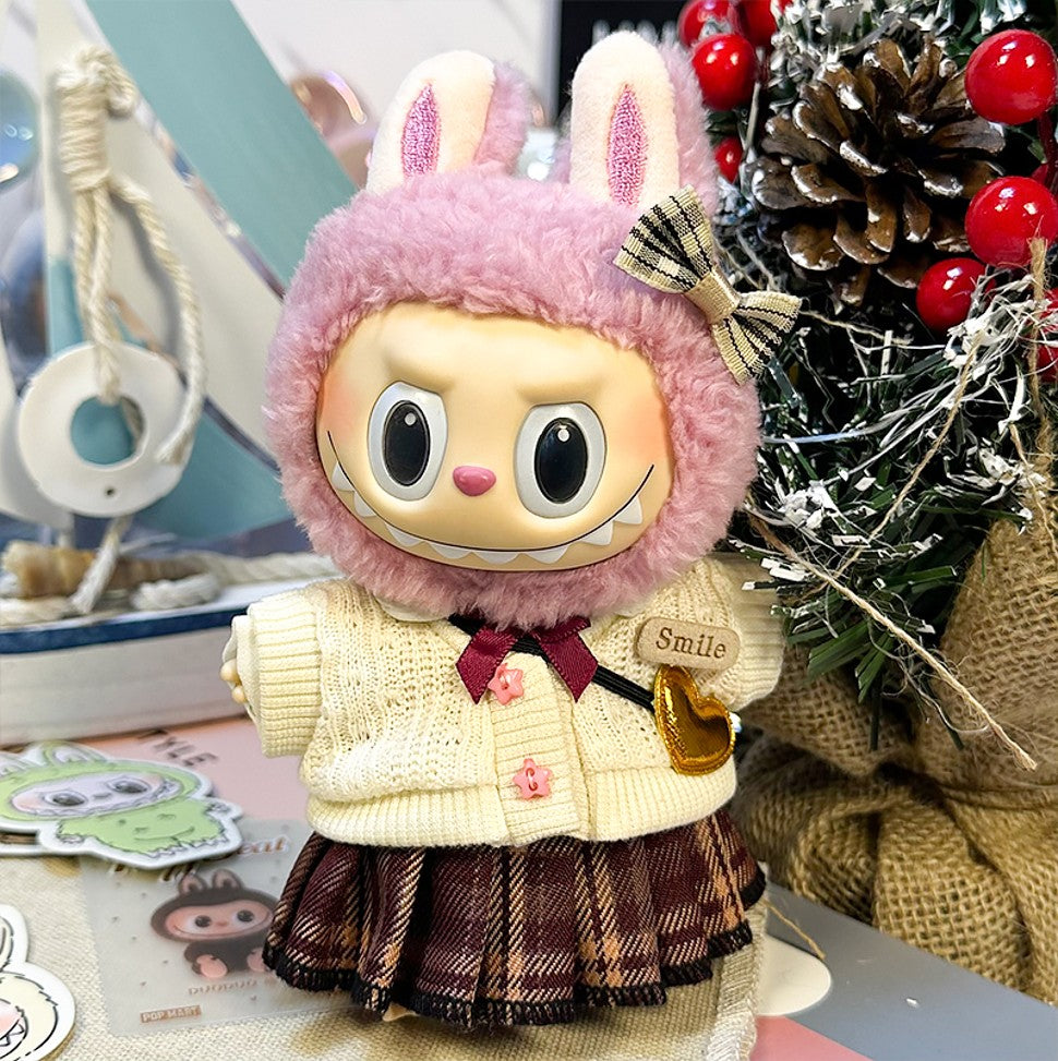 Doll clothing & Accessories Set - Plaid School Set