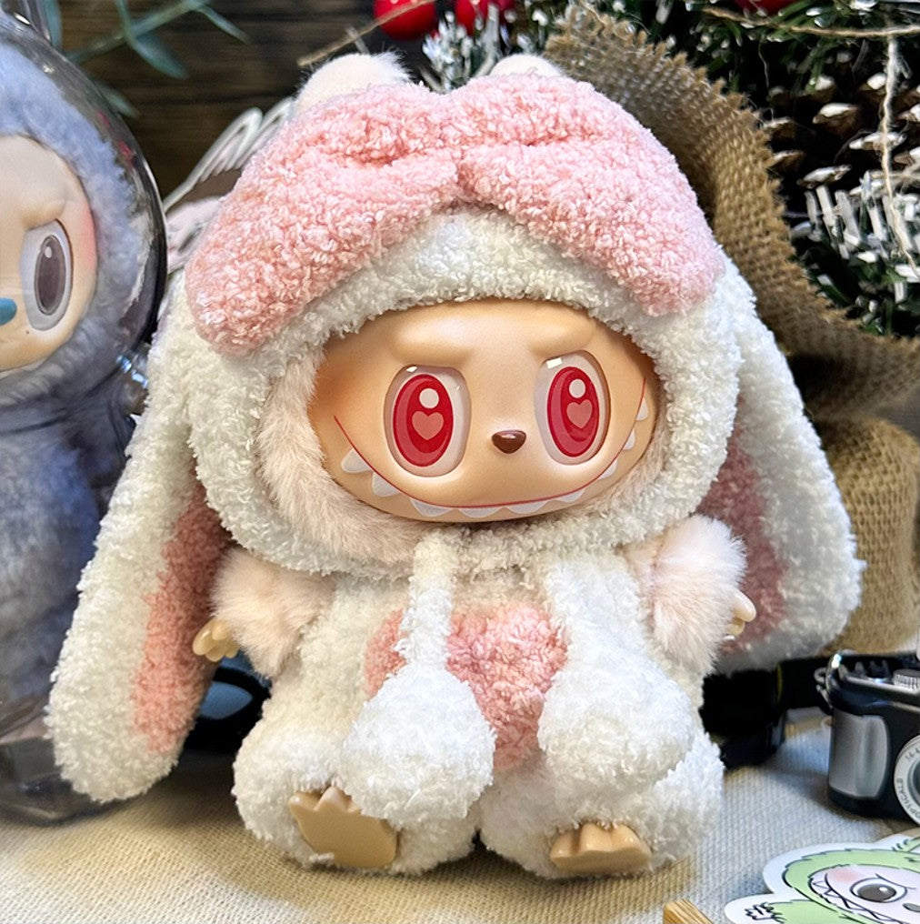 Doll clothing & Accessories Set - Fluffy Bunny Suit