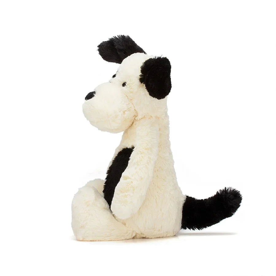 Bashful Black & Cream Puppy Medium JELLYCAT