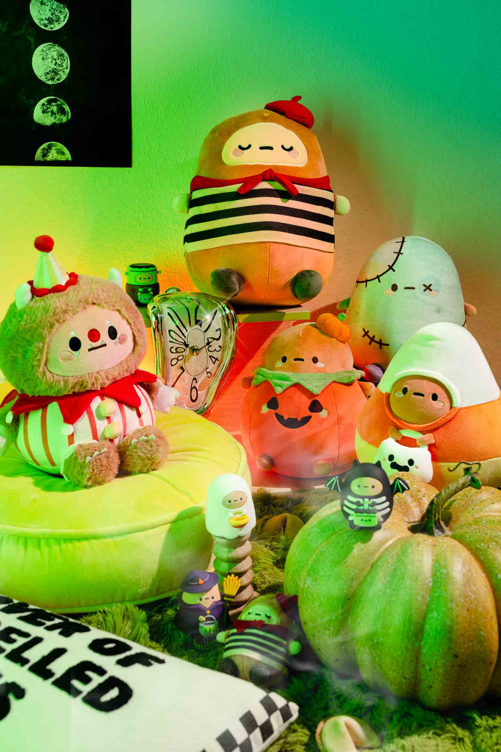 Candy Corn Tayto Potato with Ghost Midi Mochi Plush